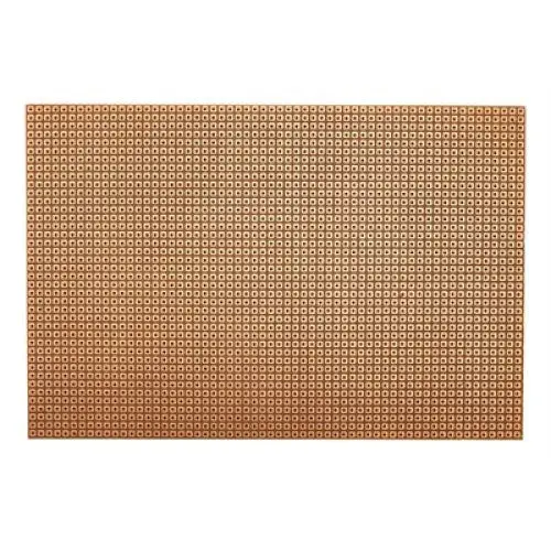 Phenolic Breadboard Pcb – 3" × 4", Single-Sided, 0.1" Pad Layout, 1-Hole Per Pad 1