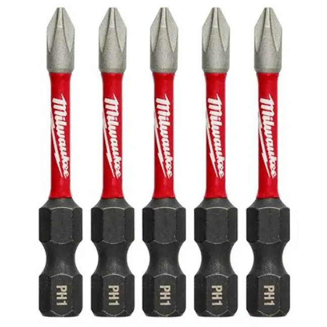 Phillips Bit #1 – 2" Length, Pack Of 5 1