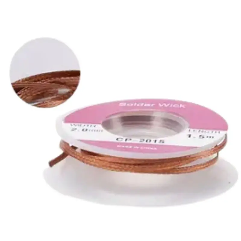 Pink Solder Wick – 4.92 Feet Long, 2Mm Width, Rma Flux Coated 1