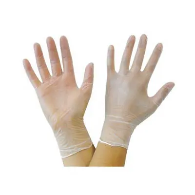 Powder-Free Vinyl Gloves – Medium Size, Clear, Disposable, Box Of 100 1