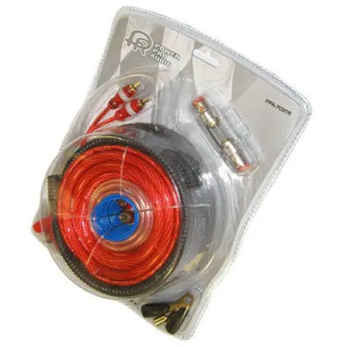 Ppa703 4Awg High-Power Car Audio Wiring Kit – 1500W Amplifier Installation Bundle With 16Ft Speaker Cable 1