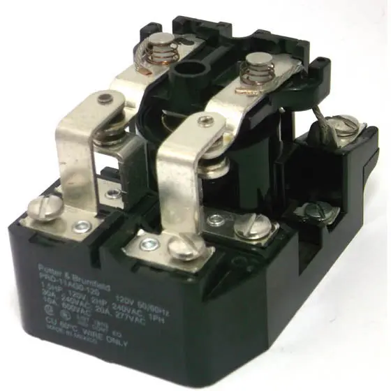 Prd-11Ag0-120 Screw-Terminal Power Relay: 2P2T, 30A, 120V Ac Coil, Multi-Voltage Ac Output 1