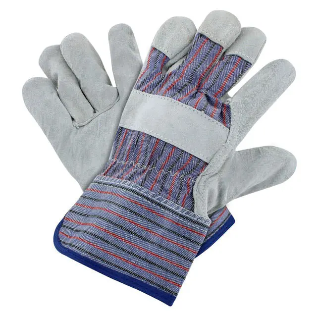 Premium Split-Leather Work Gloves – Large, Abrasion-Resistant Design For Industrial Use 1