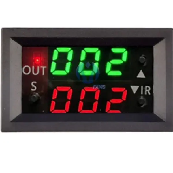 Programmable Time-Delay Relay – 12V Dc, 1P1T, 0–999 Hour Range, Dual Display, Panel Mount 1