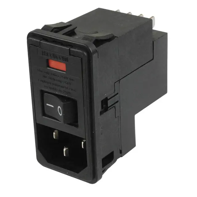 Psjs0Sbx0 10A Ac Power Line Filter With Integrated Switch And Fuse Holder (No Fuse Included) 1