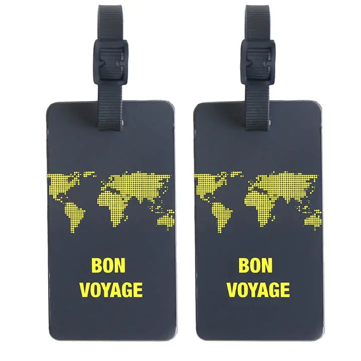 Pt212 Reflective Neon Lime Luggage Tag (Pack Of 2) 1