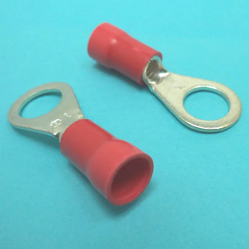 Pv0838R Red Ring Tongue Terminal – #3/8″ Stud Size, 8 Awg Wire, Insulated, Pack Of 2 1