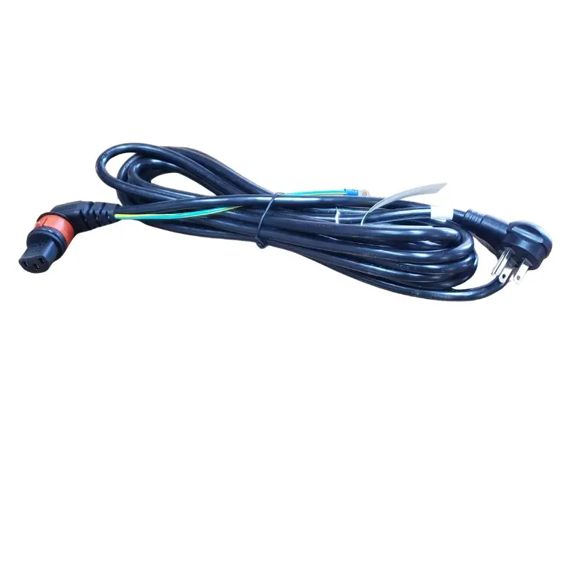 Pyex-2721 – 14-Ft Hospital-Grade Sjt Flexible Power Cord, 3/16" Od, Locking C13 To 5-15P, Ra Black 1