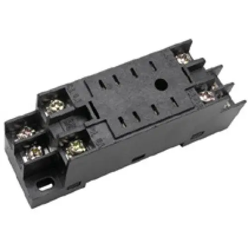 Pyf08A-E – 8-Pin Square Relay Socket, Screw-Terminal, 5 A, 25 Vac/28 Vdc, Din Rail Or Chassis Mount 1