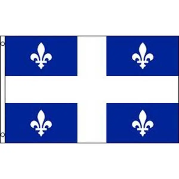 Quebec Flag – 3X5 Ft Bilingual Provincial Souvenir Banner 1