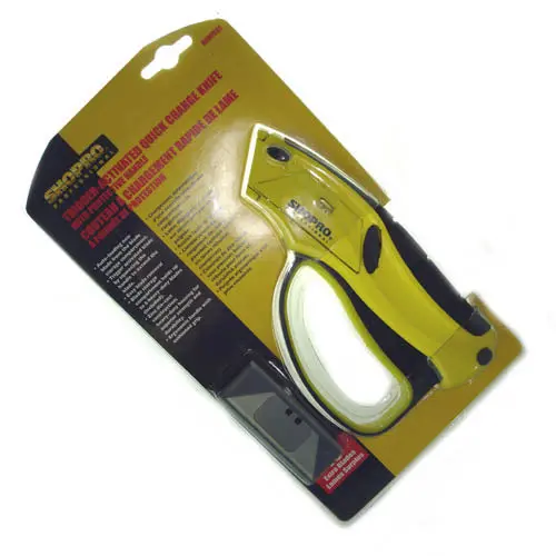 Quick-Change Utility Knife – Trigger-Activated Blade System With Spare Blades – K000552 1