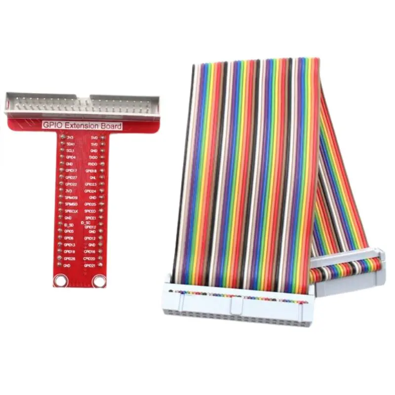 Raspb-000423 T-Type Gpio Expansion Board For Raspberry Pi 3 With 40-Pin Ribbon Cable 1