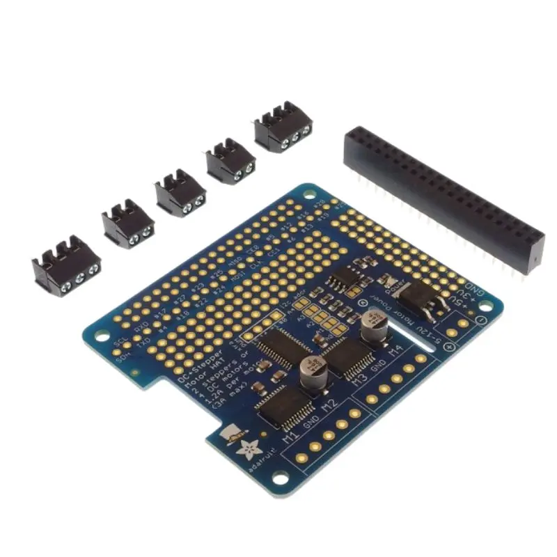 Raspb-002348 4-Channel Motor Driver Hat – Stepper & Dc Motor Control For Raspberry Pi 1