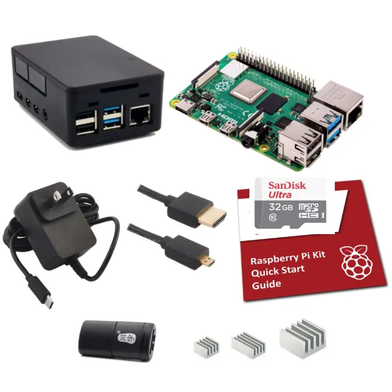 Raspberry Pi 4 Model B Starter Kit: 2Gb Ram, Preloaded 32Gb Microsd Card With Raspberry Pi Os 1