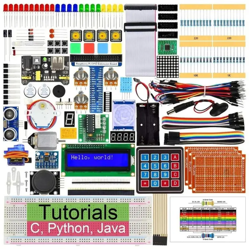 Raspberry Pi 4 Starter Kit – Comprehensive Component Bundle (Board Not Included) 1