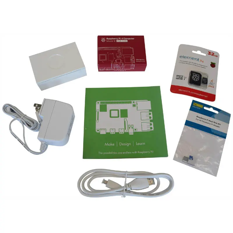 Raspberry Pi 4B Starter Kit – 4 Gb Ram, 32 Gb Microsd Card, Noobs Preloaded, Power Supply & Case 1