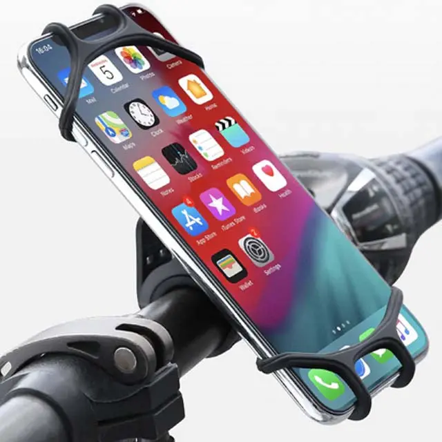 Raxfly Adjustable Bicycle Phone Mount – Universal Handlebar Holder 1