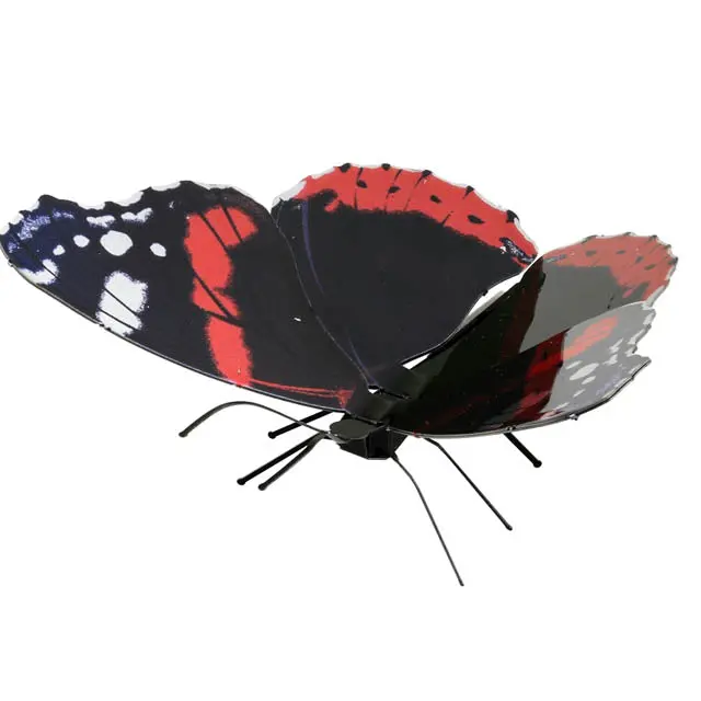 Red Admiral Butterfly – Metal Earth 3D Precision Metal Model 1