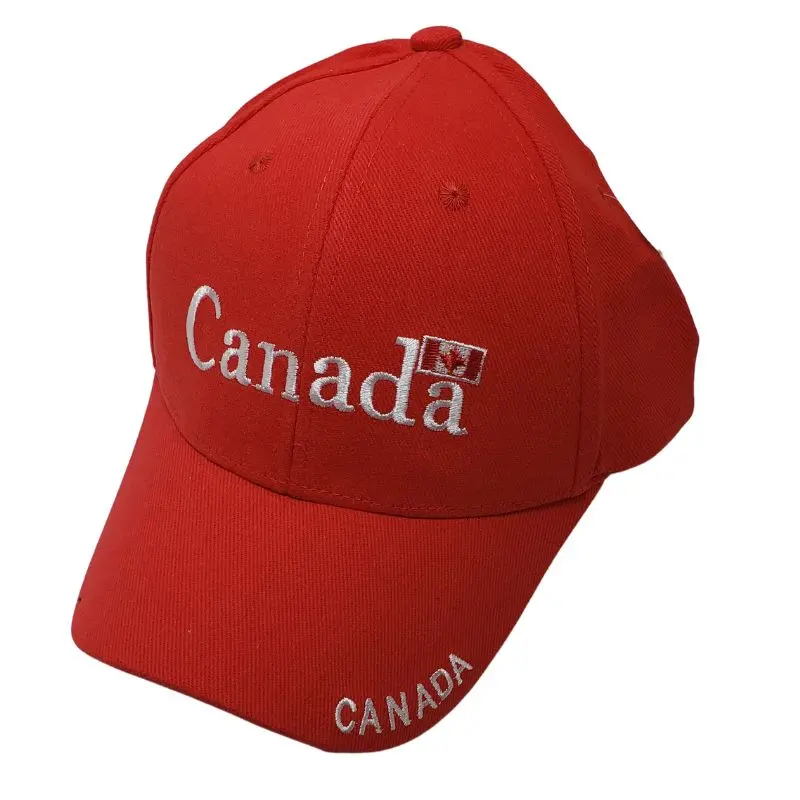 Red Canada Cap – Classic Fitted Hat, Style 14851 1