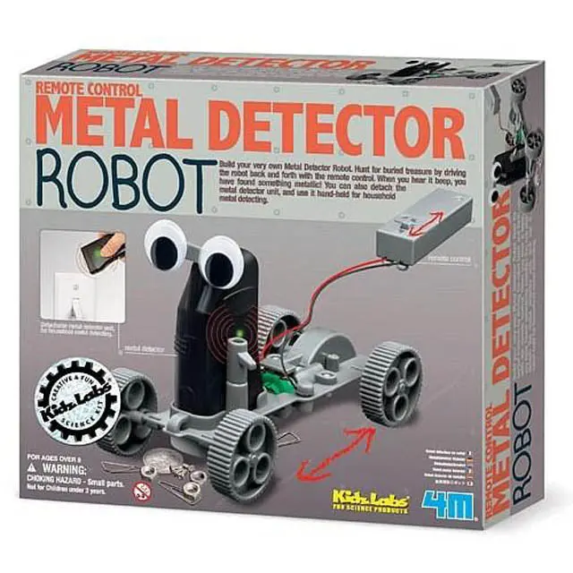 Remote-Controlled Metal Detector Robot Assembly Kit 1