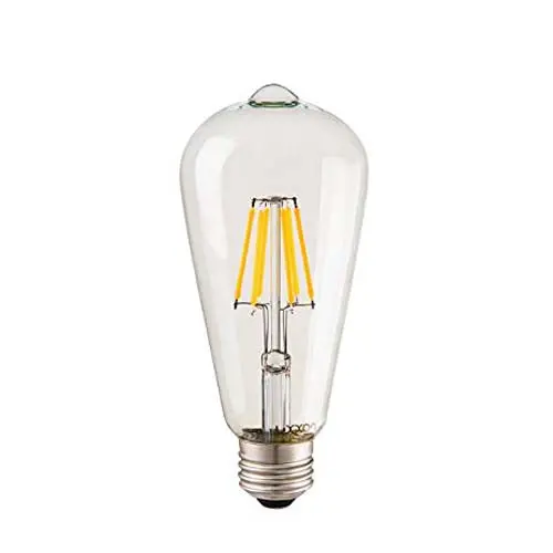 Retro St64 Clear Vintage Bulb – E26 Base, 130V, 180 Lumens, 60W, 3000-Hour Rated Life 1