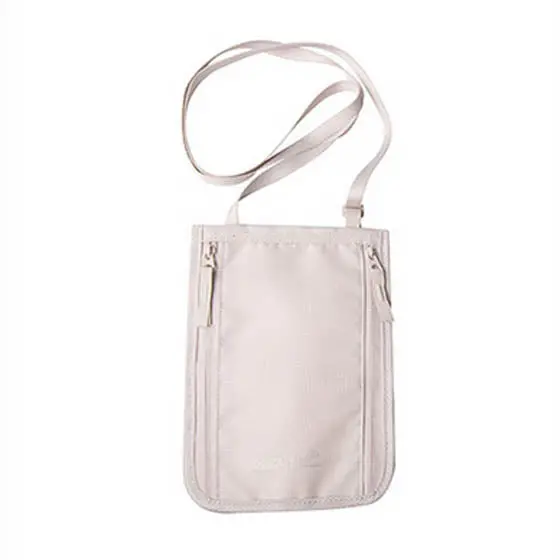 Rfid-Shielded Travel Neck Pouch For Passports And Cards 1