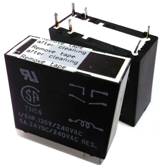 Rka-7Dz-24 Compact Pcb Relay – 24V Dc, Spst, 5A, 6-Pin, 240Vac/24Vdc Dual-Rated 1
