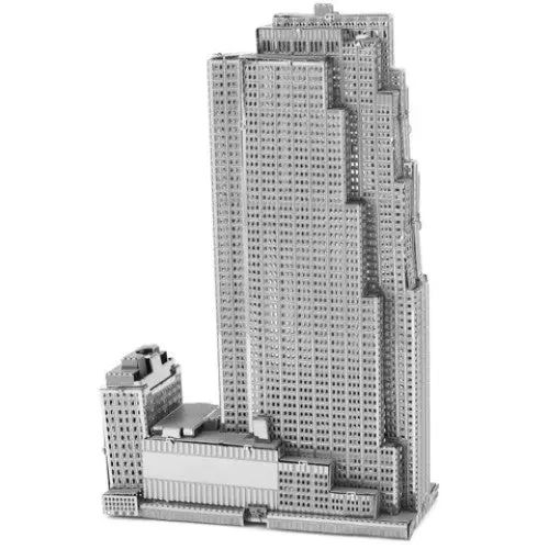 Rockefeller Plaza Metal Earth 3D Laser-Cut Nyc Skyscraper Model – 2 Sheet Kit 1