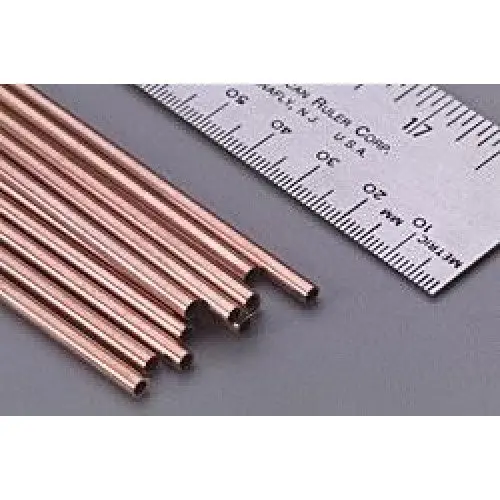 Round Copper Tube 1/8" Od × 12" – Pure Copper Plumbing & Electrical Tubing 1