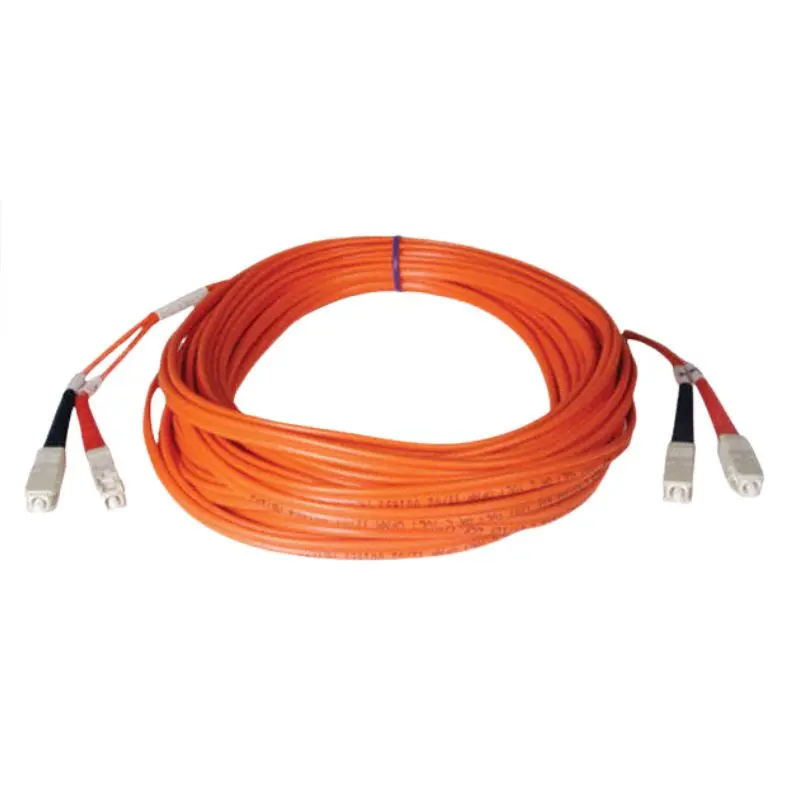 Sc To Sc Duplex Multimode Fiber Patch Cable – 45 Meters, 62.5/125 Μm, Ofnr Rated, Orange 1