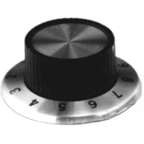 Scaled Plastic Knob – 1/4-Inch Thread, 37 Mm Ø, 0–10 Markings (Pack Of 2) 1