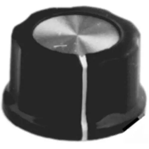 Screw-On Control Knob – 1/4-Inch Shaft, 27 Mm Diameter, Plastic, Black, 2-Pack (Knobp-002715) 1