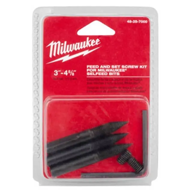Self-Feed Bit Feed & Set Screw Kit — Adjustable From 3" To 4-5/8" (Model 48-25-7000) 1