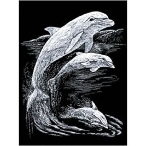 Silver Dolphin Engraving Design – R-01312 1
