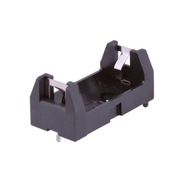Single Aa Battery Holder – Half-Size Plastic Enclosure With Leads 1