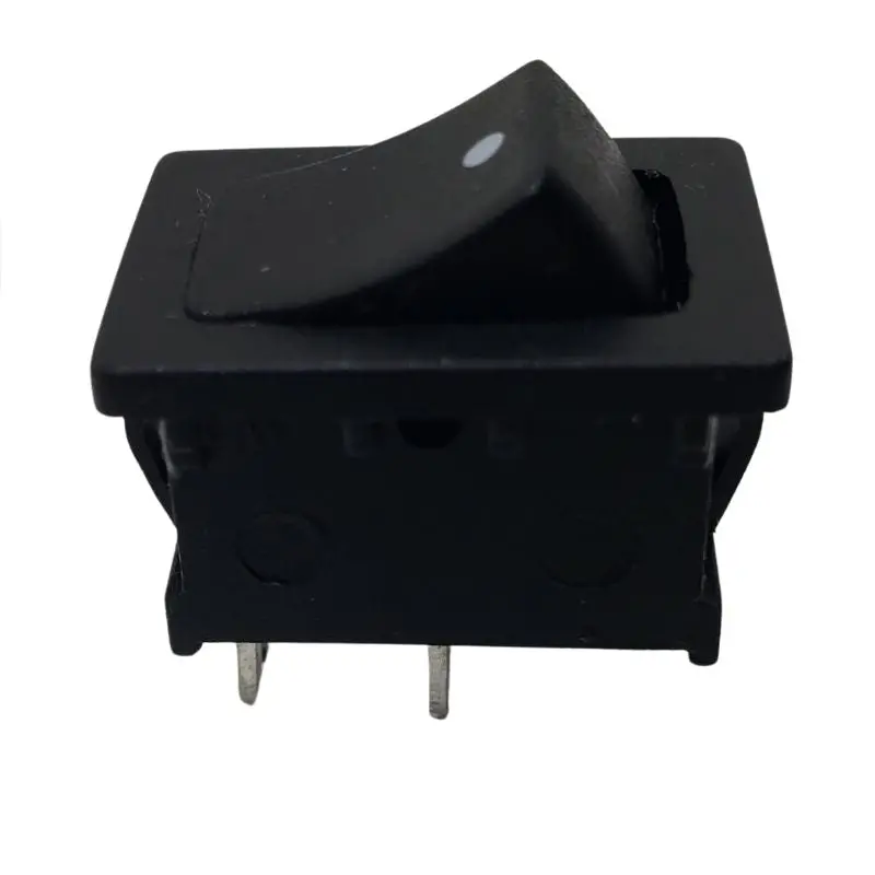 Single-Pole Single-Throw Rocker Switch – 10A, 125Vac, Black Housing, 13×20Mm 1