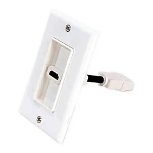 Single-Port Hdmi Wall Plate With 4-Foot Flexible Extension Cable (Hdmi 1.4) 1