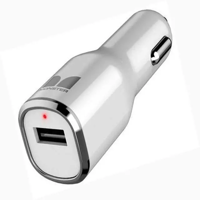 Single-Port White Usb Car Charger – 5V/2.4A Output 1