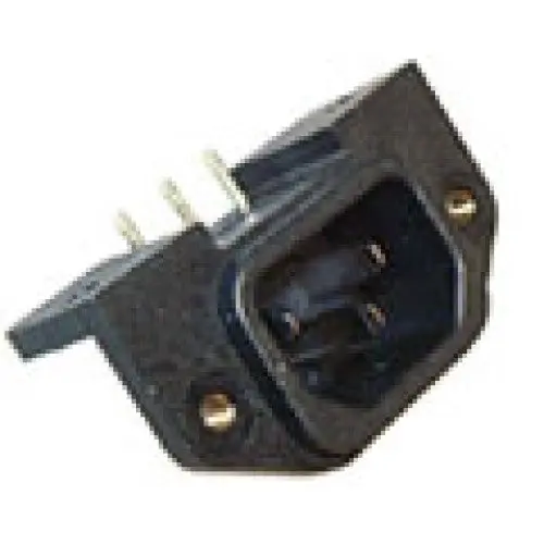 Sk-1019-Std – Standard 3-Pin Ac Plug, 15A, 250V, Compact Black Plastic Housing 1