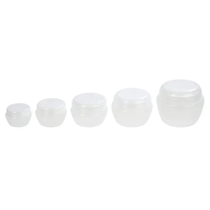 Skincare-Friendly Travel Jars – 5-Piece Assorted-Size Pack 1