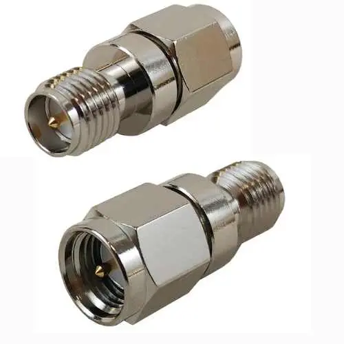 Sma To Rpsma Adapter – Male Sma To Female Rpsma, Nickel-Plated Rf Coaxial Connector 1