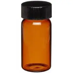Small Amber Glass Vial – 4Ml Volume, Secure Cap Included, Sold In Twin-Pack 1