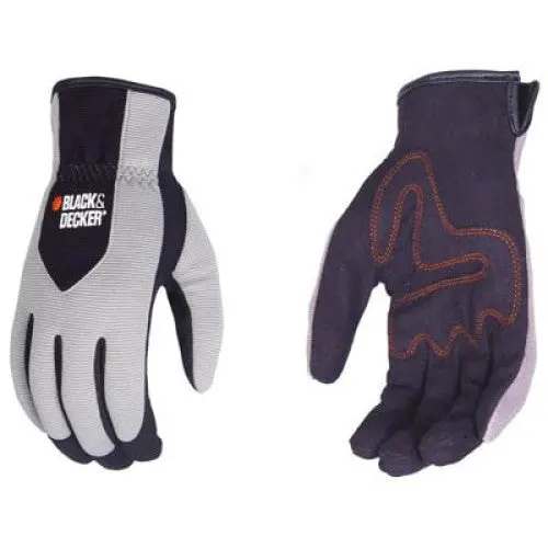 Small Black Breathable Nylon Gloves – Spandex Back Slip-On Style 1