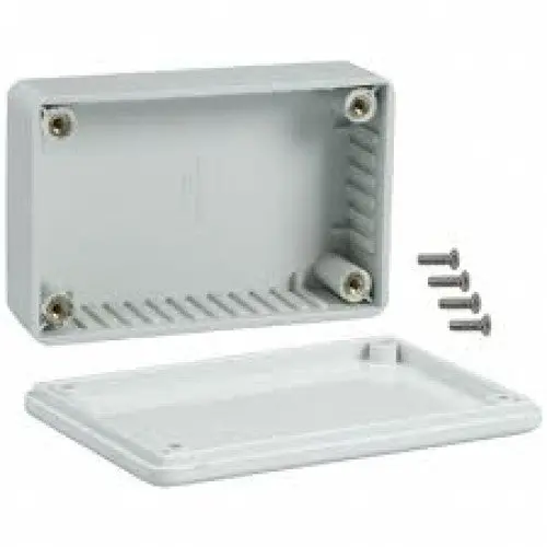 Small Gray Plastic Project Enclosure – 3.3" X 2.2" X 1.5" 1