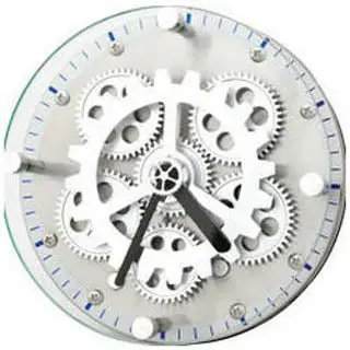 Small Round Gear Clock – 6-Inch Diameter Mechanical Timepiece Kit 1