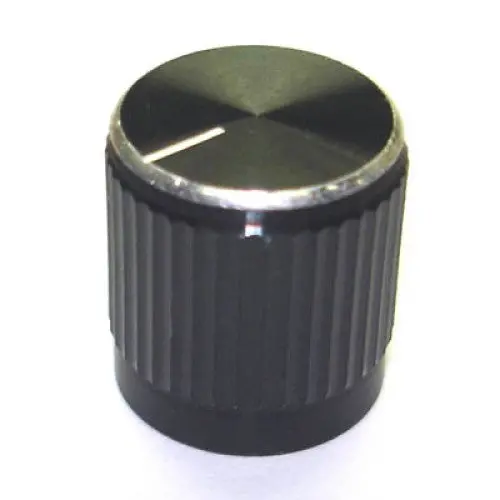 Snap-Fit Metal Knob – 1/4-Inch Thread, 15 Mm Diameter, Matte Black Finish 1