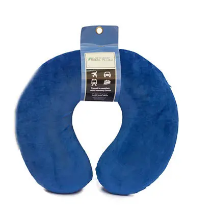 Soft Cloud Blue Travel Pillow – Plush, Lightweight Design 1