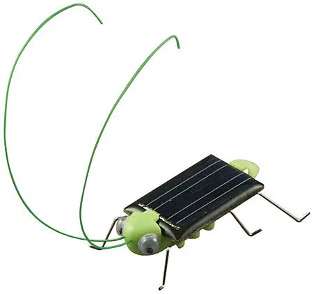 Solar-Powered Hopping Grasshopper Robot — Animated Educational Toy 1