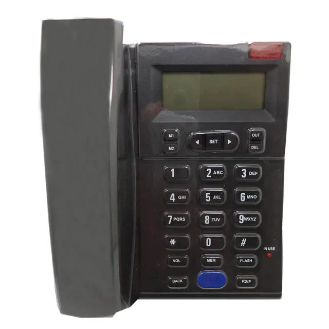 Speakerphone Desktop Telephone – Sleek Black Housing, Full-Duplex Audio (Tel-2Bk) 1