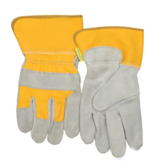 Split-Leather Heavy-Duty Work Gloves – Large, Reinforced Palm, All-Day Protection 1